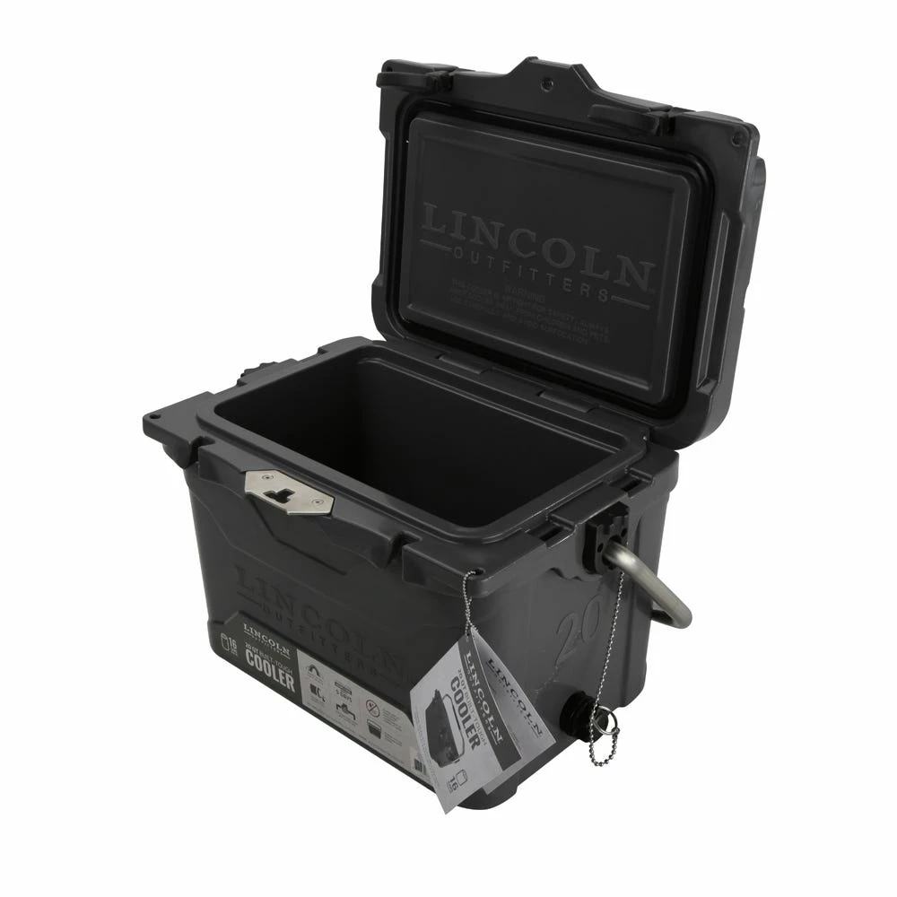 Lincoln Outfitters 20 Quart High Performance Cooler, Grey - 87-672-0204 - Coolers 4 Lincoln Outfitters 20 Quart High Performance Cooler, Grey - 87-672-0204 - Coolers - Image 2