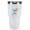 Lincoln Outfitters "Faith Over Fear" 30 oz. Religious Tumbler, White - 89-643-0204 - Tumblers -Lincoln Outfitters Shop 0be80abae7bb685d2fb51f8af43b413395ef6460 32631066