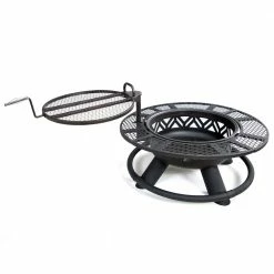 Lincoln Outfitters Steel Fire Pit with BBQ Grate - 90-165-0204 - Fire Pits & Heaters -Lincoln Outfitters Shop 2443f2157ff2aeb46e50b85d2e35588b49d2eb8d 32150005 7
