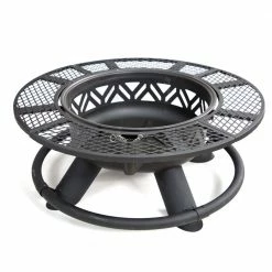 Lincoln Outfitters Steel Fire Pit with BBQ Grate - 90-165-0204 - Fire Pits & Heaters -Lincoln Outfitters Shop 2f3e653e6b5b72e438e62a9c5f437323ba594c00 32150005 8