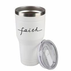 Lincoln Outfitters "Faith" 30 oz. Religious Tumbler, White - 89-644-0204 - Tumblers -Lincoln Outfitters Shop 45a591717b3a04889b48a22d8769b5985c50c806 32631067 3