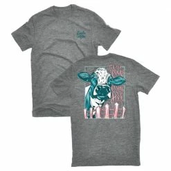 Lincoln Outfitters Ladies Till the Cows Come Home Short Sleeve T-Shirt - LO-L204-GRH - T-Shirts