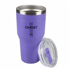 Lincoln Outfitters "All Things Through Christ" 30 oz. Religious Tumbler, Purple - 89-641-0204 - Tumblers -Lincoln Outfitters Shop 663287f6261c1c14765782479f3fdd132024a57f 32631064 3