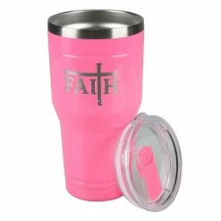 Lincoln Outfitters "Faith" 30 oz. Religious Tumbler, Pink - 89-638-0204 - Tumblers -Lincoln Outfitters Shop 818b688e4bbc6b040a0d1823c87fc0d5498db423 32631061 3