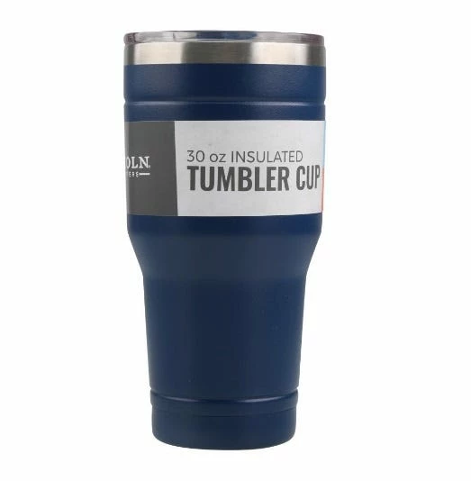 Lincoln Outfitters 30oz. Stainless Steel Dark Blue Tumbler 30LO289 - Camp Kitchen 3 Lincoln Outfitters 30oz. Stainless Steel Dark Blue Tumbler 30LO289 - Camp Kitchen