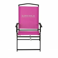 Lincoln Outfitters XL Sling Folding Chair, Pink - 89-272-0204 - Camp Furniture -Lincoln Outfitters Shop 9aee63a5be530316fe426b23ad3fee7305262df8 32512022 3