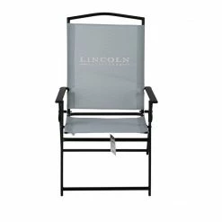Lincoln Outfitters XL Sling Folding Chair, Gray - 89-271-0204 - Camp Furniture -Lincoln Outfitters Shop 9c1544014121d5942eca591144f4fcf6471fae6d 32512021 3