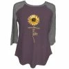 Lincoln Outfitters Ladies Three Quarter Sleeve Faith Sunflower Graphite Heather- LO-LFW-05 - Three Quarter Length Shirts Women's -Lincoln Outfitters Shop 9c2d65674d93b513762906d6058f9c977b89f7b3 LO LFW 05 GRAPHITE