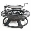 Lincoln Outfitters Steel Fire Pit with BBQ Grate - 90-165-0204 - Fire Pits & Heaters -Lincoln Outfitters Shop a92e6fafac2e73e27d5ec75d23c55bac81431cae 32150005