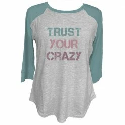 Lincoln Outfitters Ladies Long Sleeve Trust Your Crazy Aquifer T-Shirt - LO-LFW-06 - Long Sleeve Shirts Women's