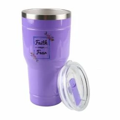 Lincoln Outfitters "Faith Over Fear" 30 oz. Religious Tumbler, Purple - 89-639-0204 - Tumblers -Lincoln Outfitters Shop bc47cf53c54ad1263af82e4f7013526cf98ded75 32631062 3