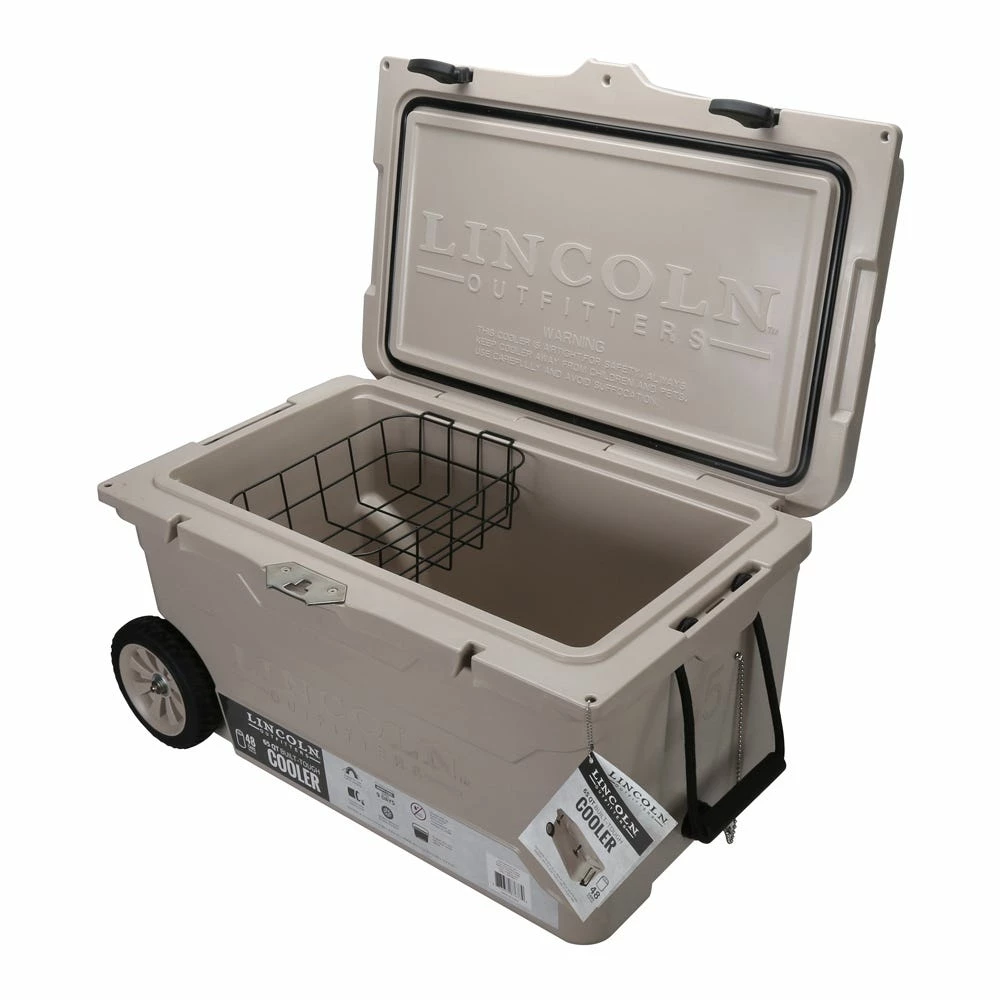 Lincoln Outfitters 65 Quart High Performance Cooler, Tan - 87-677-0204 - Coolers 5 Lincoln Outfitters 65 Quart High Performance Cooler, Tan - 87-677-0204 - Coolers - Image 3