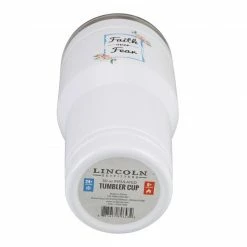 Lincoln Outfitters "Faith Over Fear" 30 oz. Religious Tumbler, White - 89-643-0204 - Tumblers -Lincoln Outfitters Shop d6f77873b9e97b89dd4b918602959fadeeae8415 32631066 4