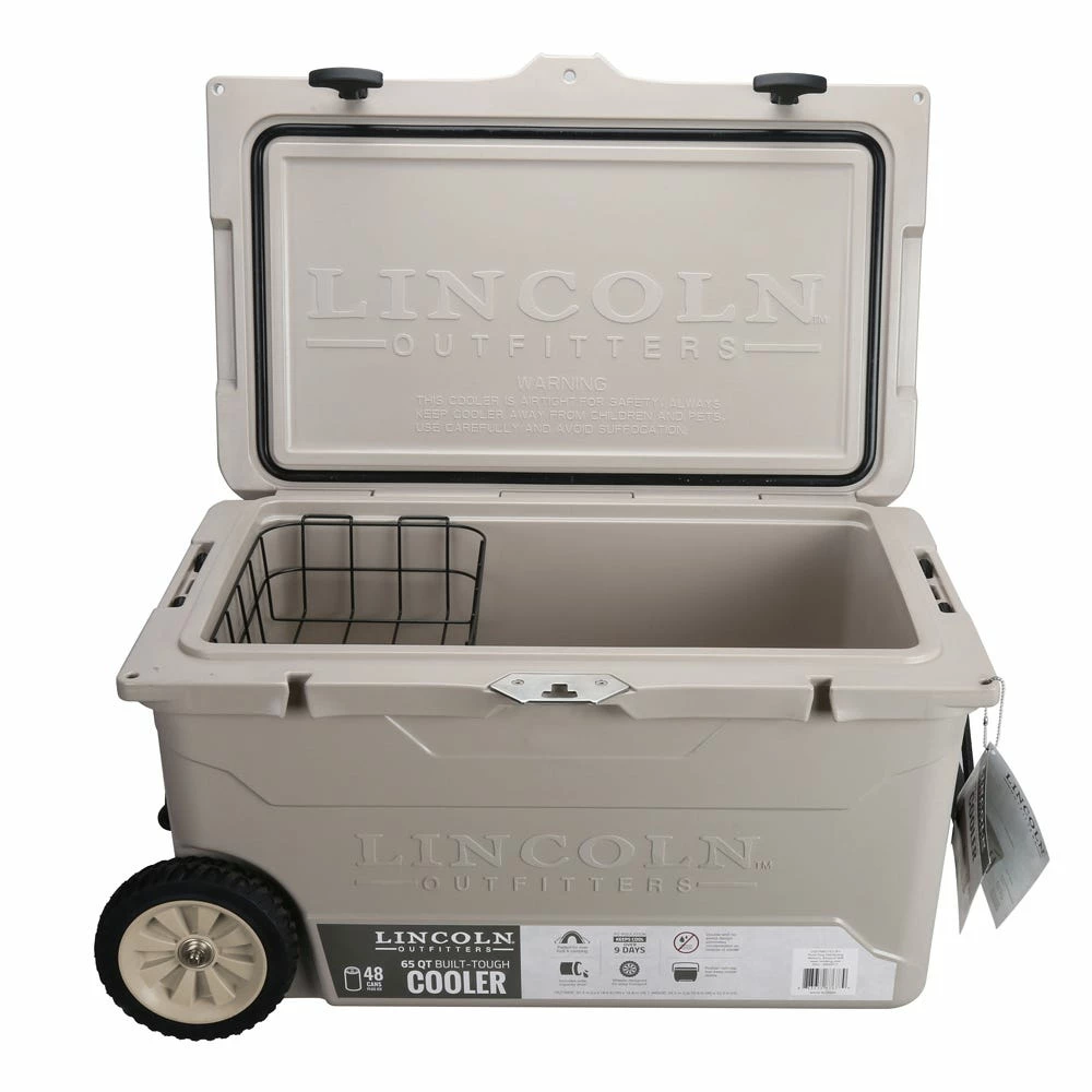Lincoln Outfitters 65 Quart High Performance Cooler, Tan - 87-677-0204 - Coolers 6 Lincoln Outfitters 65 Quart High Performance Cooler, Tan - 87-677-0204 - Coolers - Image 4