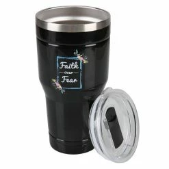 Lincoln Outfitters "Faith Over Fear" 30 oz. Religious Tumbler, Black - 89-631-0204 - Tumblers -Lincoln Outfitters Shop ecd9e88d91543e4537744a2515cb69b7d7d527c8 32631054 3